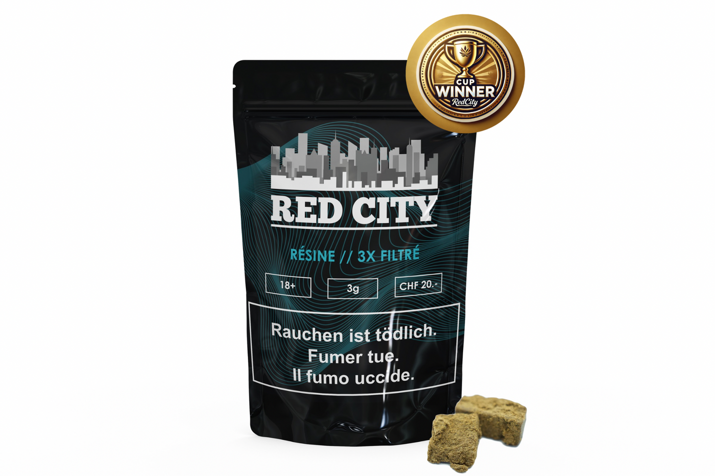 3xfiltré résine 3g gagnant de la cannabis cup